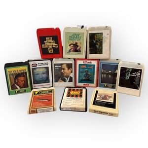 8-Track Country Lot Of 12 Cash Denver Rich Bush Robbins Walker Stevens UNTESTED